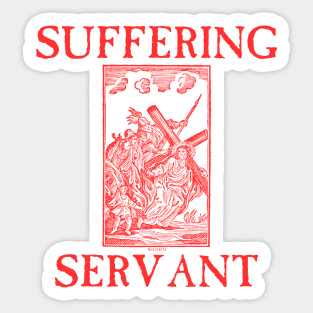 Suffering Servant Jesus Crucifixion Metal Hardcore Punk Sticker